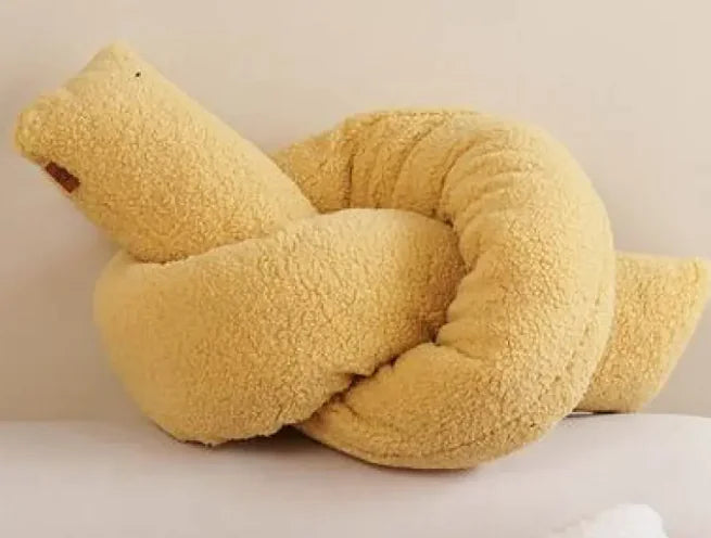 Geometric Shape Loop Velvet Soft & Comfortable Bedside Pillow/Living Room Sofa Cushion